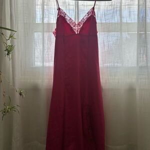 Victoria's Secret Fuchsia Lace Chemise